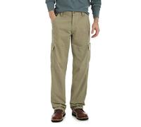 Wrangler Authentics Herren-Cargohose aus Twill mit lockerer Passform, British Khaki Twill, 34W / 30L