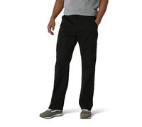 Wrangler Authentics Herren-Cargohose aus Twill mit lockerer Passform, Schwarzer Köper, 35W / 30L