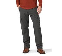 Wrangler Authentics Herren-Cargohose mit Fleece gefüttert, Anthrazit Köper, 34W / 34L
