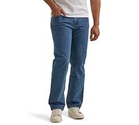 Wrangler Authentics Herren-Jeans mit 5 Taschen, Klassische, Flexible, lässige Passform, Dark Stonewash Flex, 30W / 34L