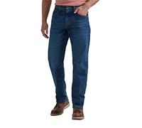 Wrangler Authentics Herren-Jeans mit 5 Taschen, Klassische, Flexible, lässige Passform, Flex Dunkel, 36W / 32L
