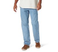 Wrangler Authentics Herren Klassische 5-Pocket Baumwolle mit Lockerer Passform Jeans, Steinbleiche, 44W / 34L
