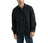 Wrangler Authentics, Herren-Kurzarmhemd, klassisch, gewebt, Schwarz, XX-Large