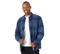 Wrangler Authentics Herren Langärmelige Hemdjacke mit Sherpa-Futter Hemd, Blau (Admiral Blue), 3X-Groß