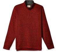Wrangler Authentics Herren Long Sleeve Fleece Quarter-Zip Pullover, Bossa Nova, L