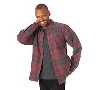 Wrangler Authentics Herren Langärmelige Hemdjacke mit Sherpa-Futter Hemd, Current Heather, Klein
