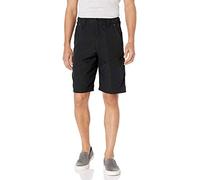 Wrangler Men's Big and Tall Authentics Performance Side Elastic Utility Short, Black, 46