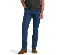 Wrangler Authentics Herren Regular Fit Comfort Flex Waist Jeans, Dark Stonewash, 33W / 32L EU