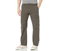 Wrangler Authentics Herren Stretch Cargo Pant Freizeithosen, Braunoliv, 34W / 30L