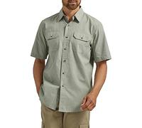Wrangler Authentics Herren Short Sleeve Classic Woven Shirt Hemd, Sea Spray Chambray, Mittel