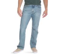 Wrangler Authentics Jeanshose, für Herren, reguläre Passform, Bequeme, elastische Taille, Blau - Chalk Blue, 36W / 32L