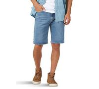 Wrangler Authentics Men's Classic Relaxed Fit Five Pocket Jean Short, Light Wash Flex, 44