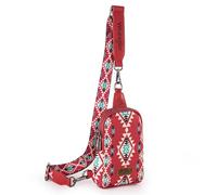 Wrangler Aztec Sling Bag, südwestliche Crossbody-Tasche, trendige Brusttasche