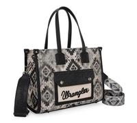Wrangler Azteken-Tragetasche für Damen, Western-Geldbörsen und Handtaschen, Schwarz, Medium