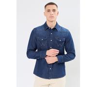 Wrangler Herren Jeanshemd 27MW – Western Style, Regular Fit, Dunkelblau – Größe S