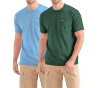 Wrangler Big and Tall T-Shirts fr Herren 2er-Pack Baumwoll-T-Shirts mit Brusttasche
