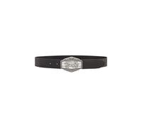 Wrangler Herren-Gürtel Big Buckle Schwarz 90 cm