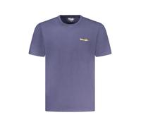 WRANGLER Blaues Kurzarmshirt Rundhals - Größe: XL