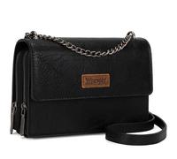 Wrangler CrossBody Geldbörse für Damen Western Klein Clutch Geldbörse Trendy Umhängetasche mit Kettenriemen Geschenk Schwarz WG149-236BK, Schwarz (Jet Black)