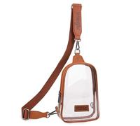 Wrangler Crossbody Sling Bags for Women Cross Body Fanny Pack Purse with Detachable Strap, D-Transparenz Braun, modisch