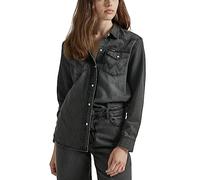 Wrangler Damen Boyfriend Denim Snap Closure Shirt, Nashville, X-Groß
