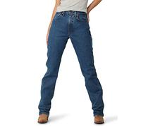 Wrangler Damen Cowboy-Schnitt High Rise Slim Fit Tapered Leg Jeans, Stonewashed, ^