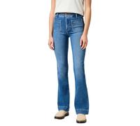 Wrangler Jeans Flare W2334736y Hoher Bund schmaler Schnitt Raven W28/L30
