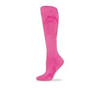 Wrangler Damen gepolsterte Pferdekopf-Stiefelsocke, 1 Paar, Hot Pink, B 7,59,5 / M 68