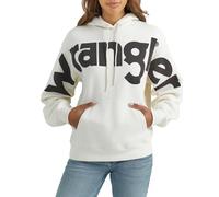 Wrangler Damen Kapuzenpullover mit klassischem Logo, Weiß, Weiss/opulenter Garten, Small