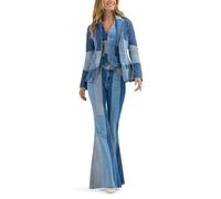 Wrangler Damen Lainey Wilson Patchwork Blazer, Patchwork, L