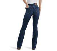 Wrangler Damen maßgeschneiderte High Rise Lacey Bootcut Jeans, Dunkelblau, 28W x 36L