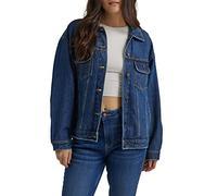 Wrangler Damen Relaxed Fit Girlfriend Jeansjacke, Daffodil, XL