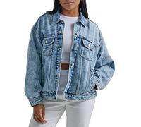 Wrangler Damen Relaxed Fit Girlfriend Jeansjacke, Moonchild, M