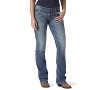 Wrangler Damen Retro Mae Mid Rise Stretch Boot Cut Jean Deadwood 13W x 34L