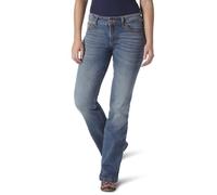 Wrangler Damen Retro Mae Mid Rise Stretch Boot Cut Jeans, Waschmittel, 9-34