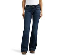 Wrangler Damen Retro Mae Mid Rise Wide Leg Hose Jeans, Samantha, 3-34