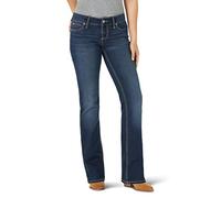 Wrangler Damen Retro Mid Rise Boot Cut Jeans, dunkle Waschung, 33