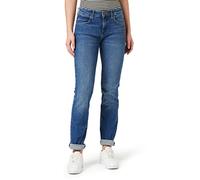 Wrangler Damen Straight Jeans, Airblue, 34W / 32L EU