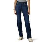 Wrangler Damen High Rise True Straight Fit Jeans, Berry Dark, 0-32