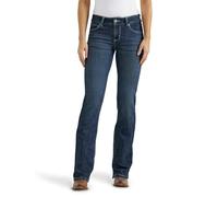Wrangler Damen Western Mid Rise Stretch Boot Cut Jeans