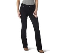 Wrangler Damen Western Mid Rise Stretch Boot Cut Jeans, schwarz, 15W x 32L