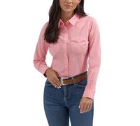 Wrangler Damen Western Pink Button-Down-Shirt, Pink, Mittel
