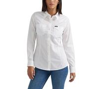 Wrangler Damen Western Retro Hemd mit Knopfleiste, Weiß, XL