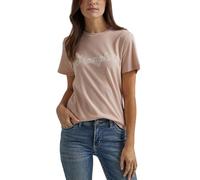 Wrangler Damen Western Retro Kurzarm Graphic T-Shirt, Peach Whip Heather, X-Groß