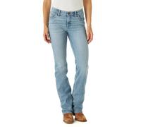 Wrangler Damen Willow Mid Rise Performance Waist Boot Cut Ultimate Riding Jean Light Wash 11-32