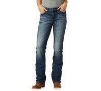 Wrangler Damen Willow Mid Rise Performance Waist Boot Cut Ultimate Riding Jeans, Rebecca, 41