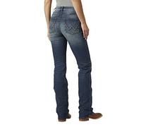 Wrangler Damen Willow Mid Rise Performance Waist Boot Cut Ultimate Riding Jeans, Rebecca, 7W x 36L
