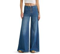 Wrangler Damen Women's High Rise Wide Leg Jeans, Carolina, 10-30
