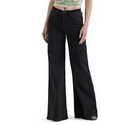 Wrangler Damen Women's Wide Leg Flare Jeans, Carbon, 10-32