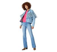 Wrangler Flare Jeans mit High Waist in Hellblau W25 / L32 Slim Fit